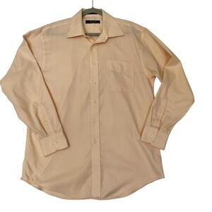 Travelor Hart Schaffner Marx Dress Shirt Wrinkle Free Long Sleeve Mens 15.5-34‎
